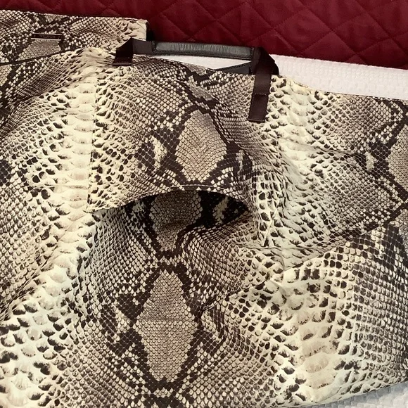 Tumi Snakeskin Print Tote